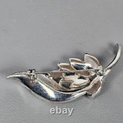 Vintage Silver-Tone Rhinestone Brooch & Alfred Philippe Crown Trifari Necklace
