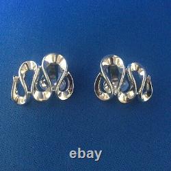 Vintage TRIFARI Alfred Philippe 1953 Mid Century Modern Bracelet & Earrings Set