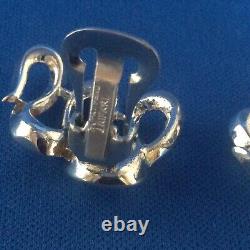 Vintage TRIFARI Alfred Philippe 1953 Mid Century Modern Bracelet & Earrings Set
