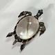 Vintage TRIFARI Alfred Philippe Sterling Silver JELLY BELLY SEA TURTLE Pin 2.25