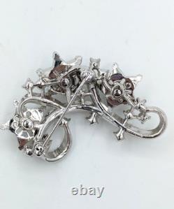 Vintage TRIFARI Alfred Philippe Twinkle Rhinestone Brooch Pat Pend