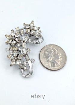 Vintage TRIFARI Alfred Philippe Twinkle Rhinestone Brooch Pat Pend