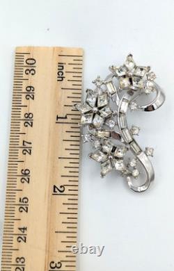 Vintage TRIFARI Alfred Philippe Twinkle Rhinestone Brooch Pat Pend