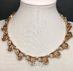Vintage TRIFARI Pat Pend Aalfred Philippe Necklace Clear Rhinestone. 14.049