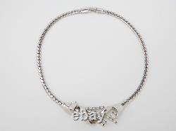 Vintage TRIFARI Pat Pend Alfred Philippe Silver tone METEOR Necklace 15