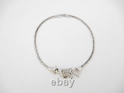 Vintage TRIFARI Pat Pend Alfred Philippe Silver tone METEOR Necklace 15