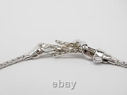 Vintage TRIFARI Pat Pend Alfred Philippe Silver tone METEOR Necklace 15