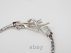 Vintage TRIFARI Pat Pend Alfred Philippe Silver tone METEOR Necklace 15