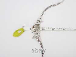 Vintage TRIFARI Pat Pend Alfred Philippe Silver tone METEOR Necklace 15