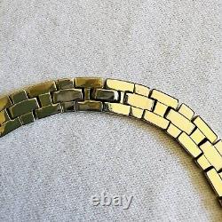 Vintage TRIFARI SET NECKLACE BRACELET 1948 Alfred Philippe Panther Link RS