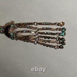 Vintage Trifari Alfred Philippe Articulated Dangles Pin/Chatelaine Pin