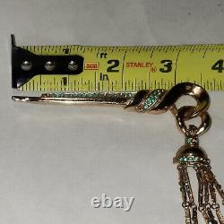 Vintage Trifari Alfred Philippe Articulated Dangles Pin/Chatelaine Pin