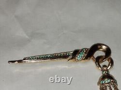 Vintage Trifari Alfred Philippe Articulated Dangles Pin/Chatelaine Pin