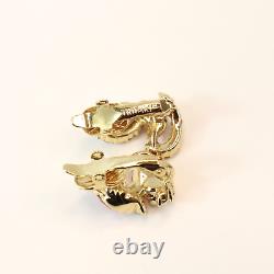 Vintage Trifari Alfred Philippe Aurora Borealis Swarovski Crystal Clip Earrings