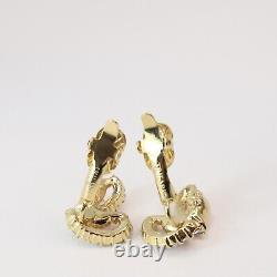 Vintage Trifari Alfred Philippe Aurora Borealis Swarovski Crystal Clip Earrings