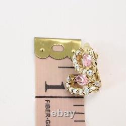 Vintage Trifari Alfred Philippe Aurora Borealis Swarovski Crystal Clip Earrings