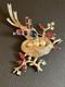 Vintage Trifari Alfred Philippe Bird Nest Sterling Silver Rhinestone Pin Brooch