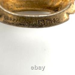 Vintage Trifari Alfred Philippe Brooch Pin Jelly Belly Crown Sterling Silver