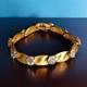Vintage Trifari Alfred Philippe Clear Rhinestone Birthday Ribbon Link Bracelet