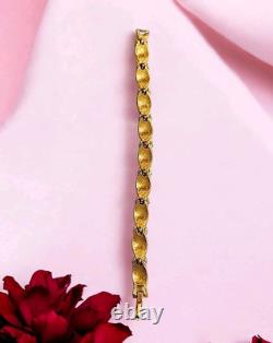Vintage Trifari Alfred Philippe Clear Rhinestone Birthday Ribbon Link Bracelet
