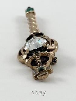 Vintage Trifari Alfred Philippe Coronation Gems Scepter Brooch Book Piece