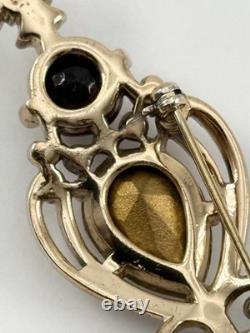 Vintage Trifari Alfred Philippe Coronation Gems Scepter Brooch Book Piece