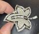 Vintage Trifari Alfred Philippe Crystal Rhinestone Leaf Brooch Pin Maple Ivy