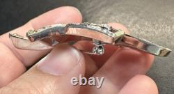 Vintage Trifari Alfred Philippe Crystal Rhinestone Leaf Brooch Pin Maple Ivy