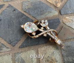 Vintage Trifari Alfred Philippe Demi Set Glass Necklace Brooch Art Deco