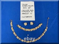Vintage Trifari Alfred Philippe Demi Set Missing Loose Faux Pearl Free Shipping