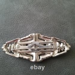 Vintage Trifari Alfred Philippe Pair Clips Multicolor Rhinestone Brooch