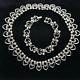Vintage Trifari Alfred Philippe Queen of Hearts Necklace & Bracelet mini set
