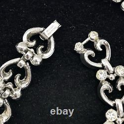 Vintage Trifari Alfred Philippe Queen of Hearts Necklace & Bracelet mini set