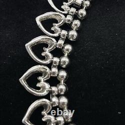 Vintage Trifari Alfred Philippe Queen of Hearts Necklace & Bracelet mini set