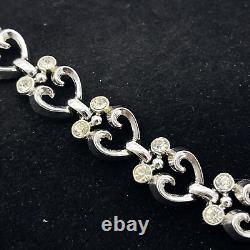 Vintage Trifari Alfred Philippe Queen of Hearts Necklace & Bracelet mini set