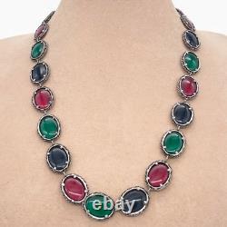 Vintage Trifari Alfred Philippe Renaissance Multicolor 22 Necklace
