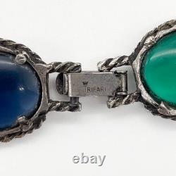 Vintage Trifari Alfred Philippe Renaissance Multicolor 22 Necklace