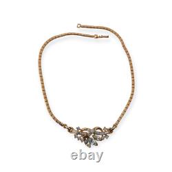 Vintage Trifari Alfred Philippe Rhinestone 1953 Choker Necklace 16 Long