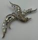 Vintage Trifari Alfred Philippe Rhinestone Bird Of Paradise Brooch Pin READ