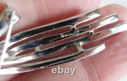 Vintage Trifari Alfred Philippe Rhinestone Flower Floral Spray Brooch 1960s RARE