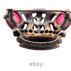 Vintage Trifari Alfred Philippe Royal crown Sterling Brooch 12.6Gr #7993