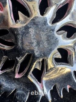 Vintage Trifari Alfred Philippe Rue De La Paix Pink Enamel Flower Necklace 16