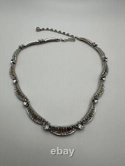 Vintage Trifari Alfred Philippe Silver Princess Necklace 14-16.25 Excellent