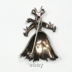 Vintage Trifari Alfred Philippe Sterling Nenette & Rintintin Rag Doll Brooches