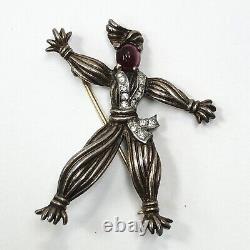 Vintage Trifari Alfred Philippe Sterling Nenette & Rintintin Rag Doll Brooches