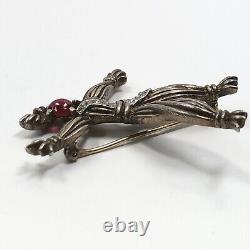 Vintage Trifari Alfred Philippe Sterling Nenette & Rintintin Rag Doll Brooches
