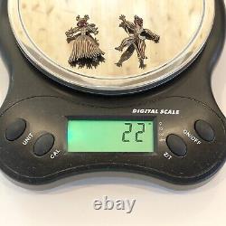 Vintage Trifari Alfred Philippe Sterling Nenette & Rintintin Rag Doll Brooches