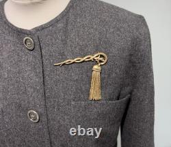 Vintage Trifari Alfred Philippe Tassel Brooch Elegant Single Drop Design