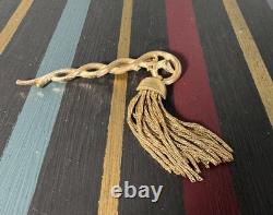 Vintage Trifari Alfred Philippe Tassel Brooch Elegant Single Drop Design
