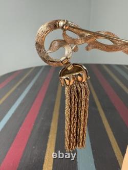 Vintage Trifari Alfred Philippe Tassel Brooch Elegant Single Drop Design